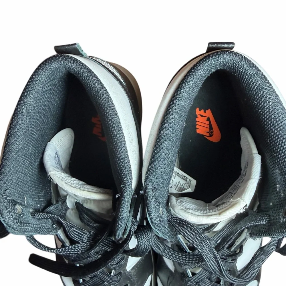 Black & White High-Top Men’s Sneakers